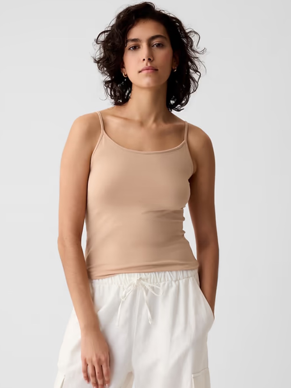 GAP Basic Cami Nude Beige Adjustable-Strap Size XS